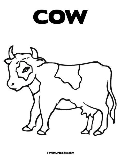 Holstein Cow Coloring Pages