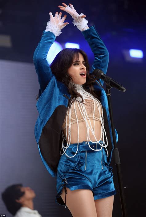 Camila Cabello Commands The Stage In A Bedazzled Nude Bralet At Capital Fm Summertime Ball