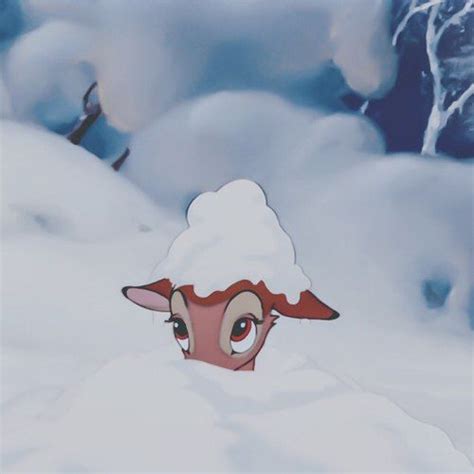 Disney Bambi And Snow Image Vintage Cartoon Cute Cartoon