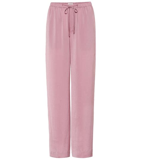 Vince Satin Pajama Pants In Pink Lyst