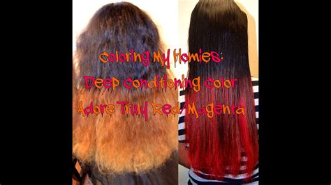 One of the things you should do before you get any type of hair dye is that you should try to find the dye color that is closest to your natural color. Coloring My Homies: Deep Conditioning Color| Adore Truly ...