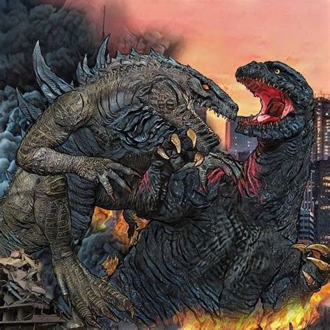 Kaiju Monsters on Instagram Zilla vs Shin Gojira Zilla ZillaJr ジラ ジラJr Gojira