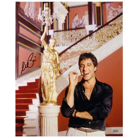 Lot Detail Al Pacino Autographed Scarface Tony Montana The World Is