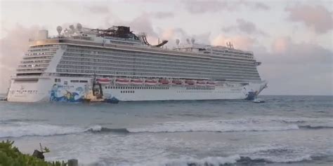 Large Cruise Ship Runs Aground In Caribbean Safety4sea