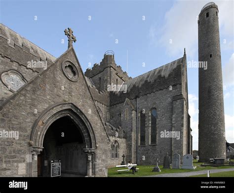 St Canices Cathedral And Round Tower In Kilkenny County Kilkenny