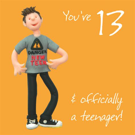13th Birthday Funny Teenage Birthday Cards Personalised Teenager