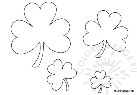 25 free printable shamrock coloring pages. Printable Shamrock Templates - Coloring Page