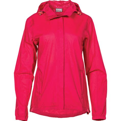 Womens Packaway Rain Jacket Pink 12 Bcf