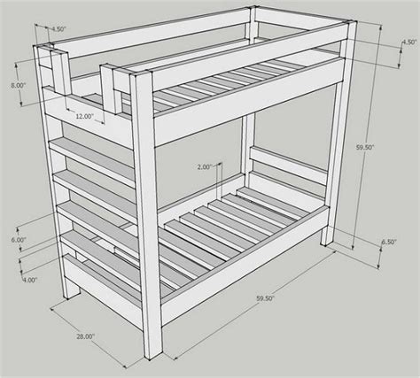 30 Diy Bunk Bed Plans You Can Make Easily Mint Design Blog