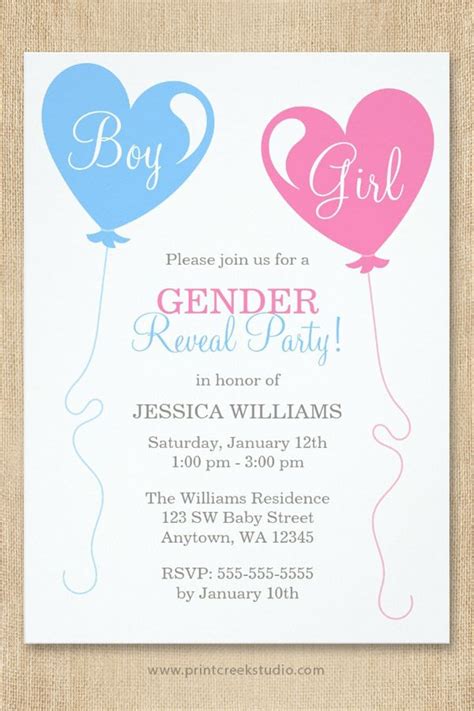 Best 20 Gender Reveal Party Invitation Ideas Home Inspiration Diy