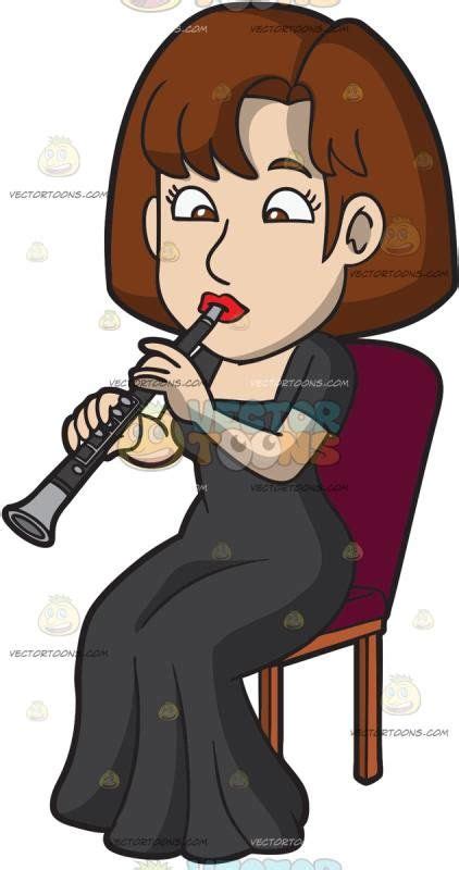 A Woman Playing A Clarinet In An Orchestra Concerto Clarinet