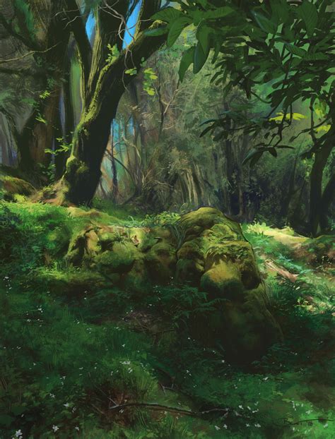 Fairy Woods By John Paul Balmet Fantasy Landscape Fantasy Art