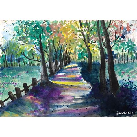 Pathway Painting Artist Art