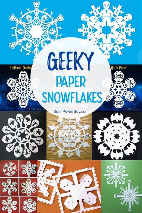 Geeky Paper Snowflakes So Many Awesome Choices Paper Snowflakes