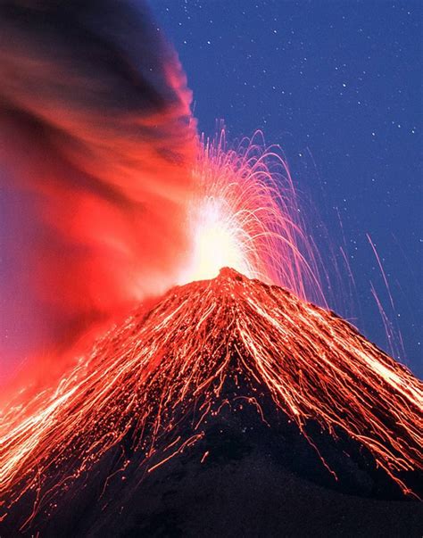 Erupting Volcano Ashes And The Milky Way In One Photo