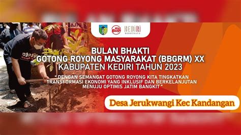 Bulan Bhakti Gotong Royong Masyarakat Bbgrm Ke 20 Propinsi Jawa Timur
