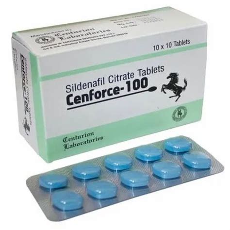 100 Mg Sildenafil Cenforce Tablet Ed And Bph Centurion Laboratories