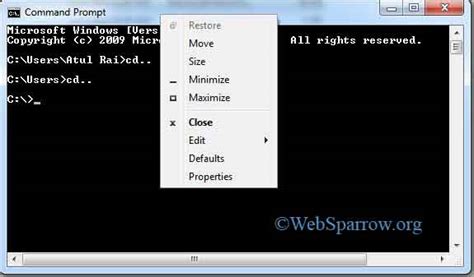 How To Customize Command Prompt In Windows 7 Websparrow