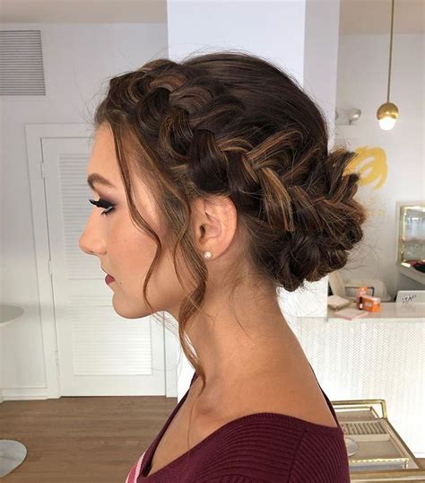 This Gorgeous Braided Updo Is Perfect For Holiday Parties Hairstyle By Goldplaited Wedding
