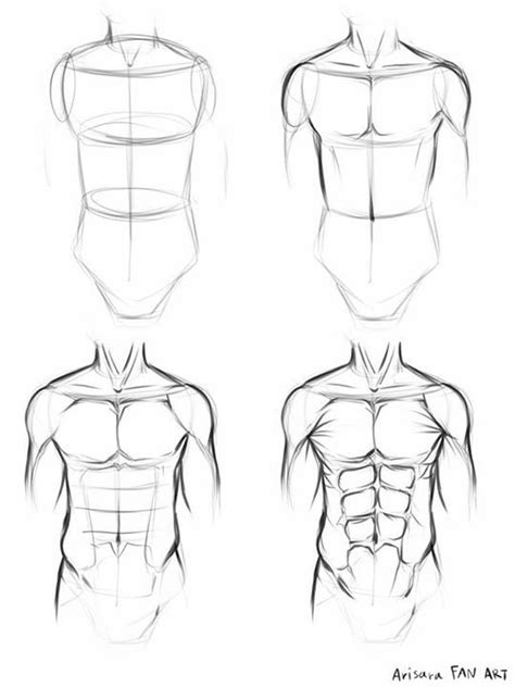 Males Body Desenho Tutorial Corpo Desenho Corpo Humano Tutoriais