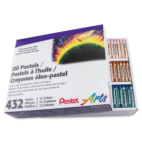Pentel Oil Pastel Set Version 2 Assorted Colors Set Of 432 Blick