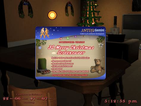 3d Merry Christmas Screensaver Download