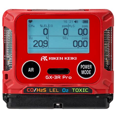 Riken Keiki Gx 3r Pro Ultra Compact 5 Gas Personal Monitor
