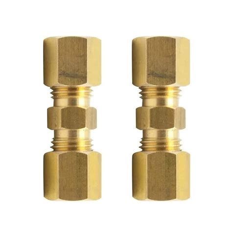 Legines Brass Compression Tube Fitting Union 38 Od X 38 Od Pack