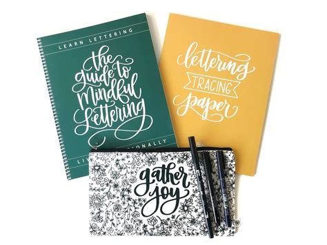 The Guide To Mindful Lettering Bundle Etsy