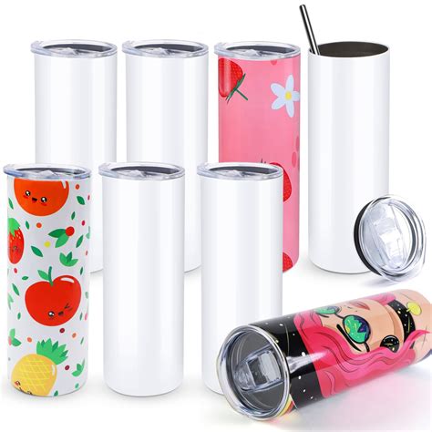 Buy Htvront Sublimation Tumblers 20 Oz Skinny Straight 8 Pack