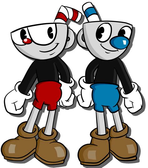 Cuphead and Mugman by EliHedgie95 on DeviantArt png image