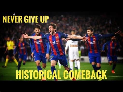 Barca didn't have many chances aside from the goals and once the third one went in you really saw psg step things up, hence why seriously though, that comeback against milan will hardly be beaten. BARCA vs PSG [ Barcelona Unbelievable Comeback Against PSG ...