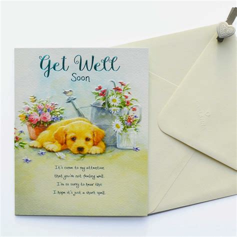 I hope you'll be feeling better soon so you can get back to. Words of Warmth Get Well Soon Card - Garlanna Greeting Cards