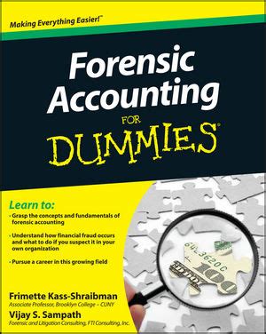 Tax pros charge at least $500 to prepare a business return. Wiley: Forensic Accounting For Dummies - Frimette Kass-Shraibman, Vijay S. Sampath