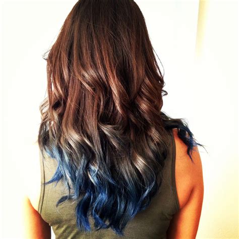 Blue Ombre Hair The Perfect Amount Of Blue Color Blueombre Blue