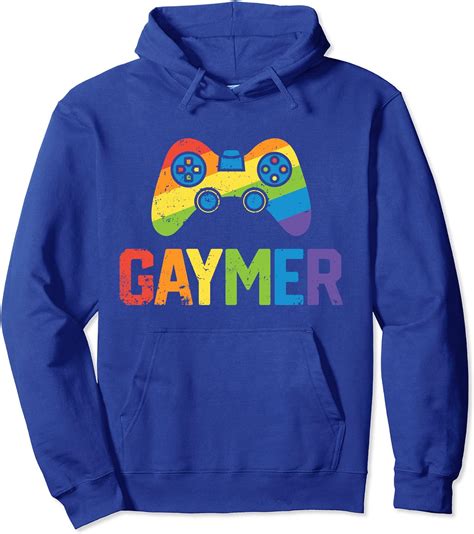 gaymer gamer gay pride lgbtq lgbt rainbow flag video game pullover hoodie