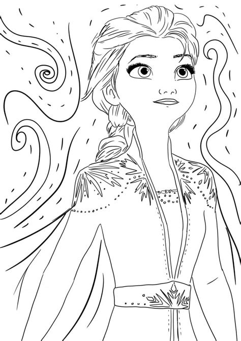 Elsa Princess Coloring Pages