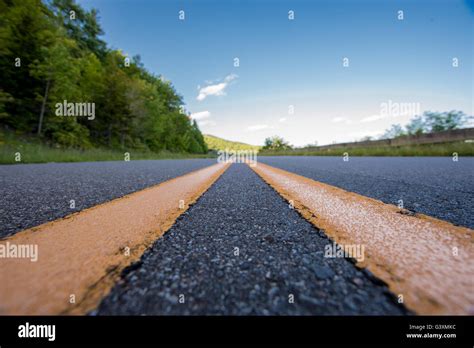 Yellow Strip On Road Hi Res Stock Photography And Images Alamy