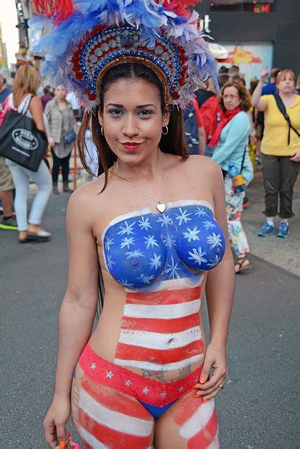 With The Warm Weather Here The Women In Body Paint Return To Times