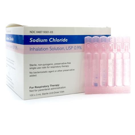 Sodium Chloride 09 For Inhalation Sdv 3ml 100 Vialtray Mcguff