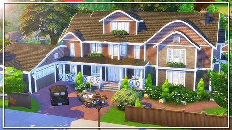 New England Mansion 🏡 The Sims 4 Speed Build No Cc New England