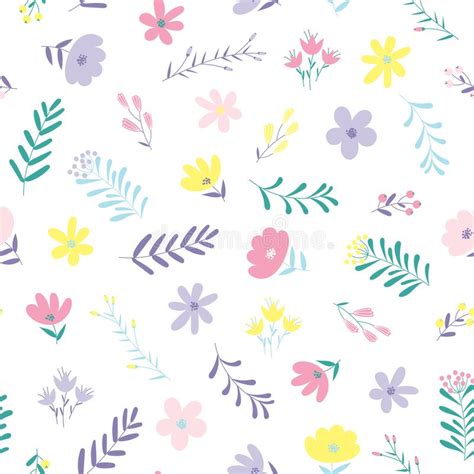 Delicate Pattern In Small Flowers Stock Vector Illustration Of Child