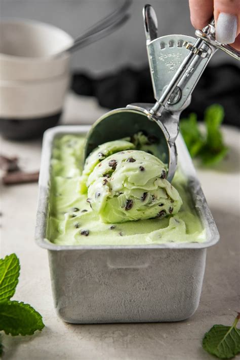 Freeze in an ice cream freezer and let set 30 minutes to 1 hour. Low Fat Mint Chocolate Chip Ice Cream