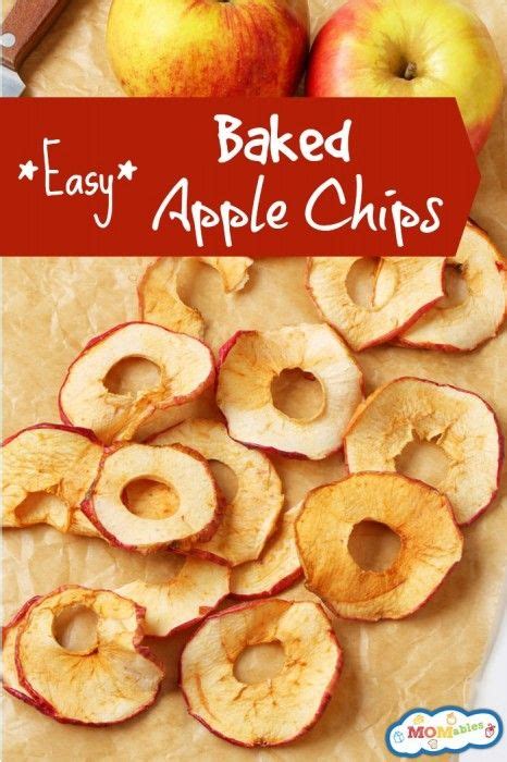 Easy Baked Apple Chips Apple Chips Recipe Cinnamon Apple Chips Apple