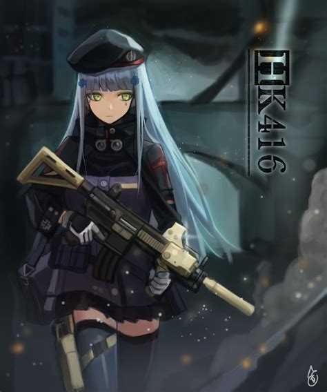 Hk416 Anime Military Military Girl Rwby Anime Warrior Girl Anime