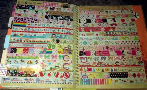 Washi Tape Smash Page Like The Idea And Maybe With Scraps Of Favorite