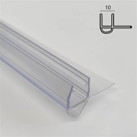 10mm Shower Door 90 Degree Edge Seal Side Blade With Bump Stop Showerwell Home Products