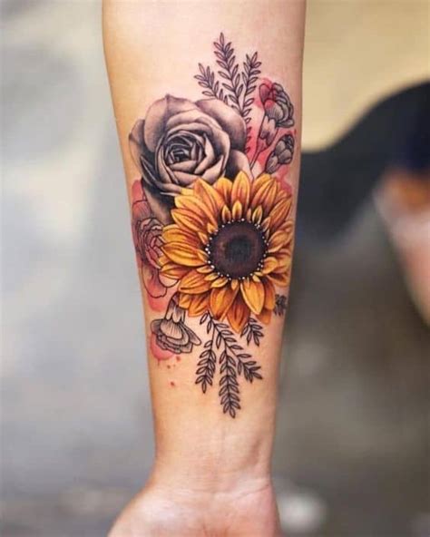 Best Sunflower Tattoo Ideas Designs Guide My XXX Hot Girl