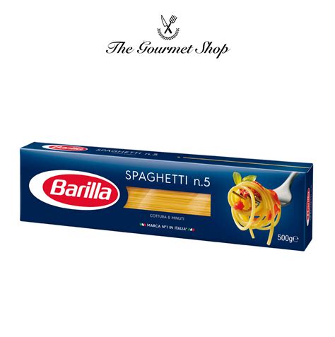 Pasta Barilla Spaguetti N°5 500 Gr Gourmet Shop