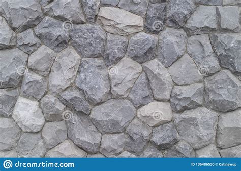 Gray Stone Wall Background Grey Stone Wall Texture Stock Photo